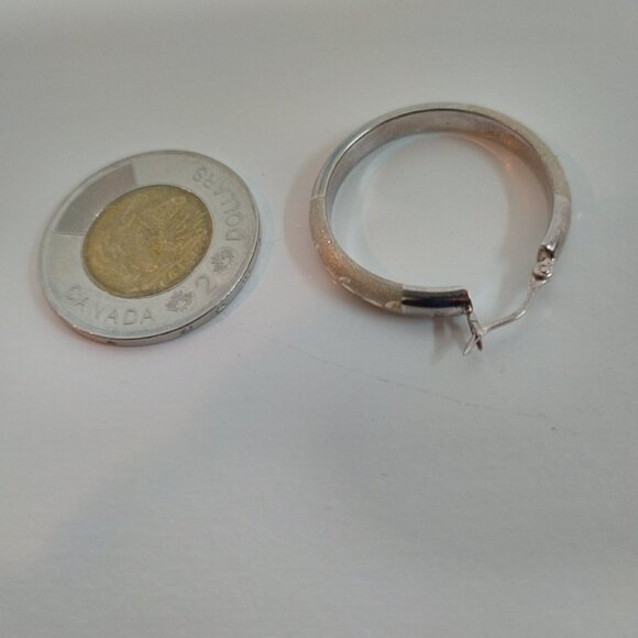 Sterling Silver hoop earrings, NWT - Picture 8 of 12